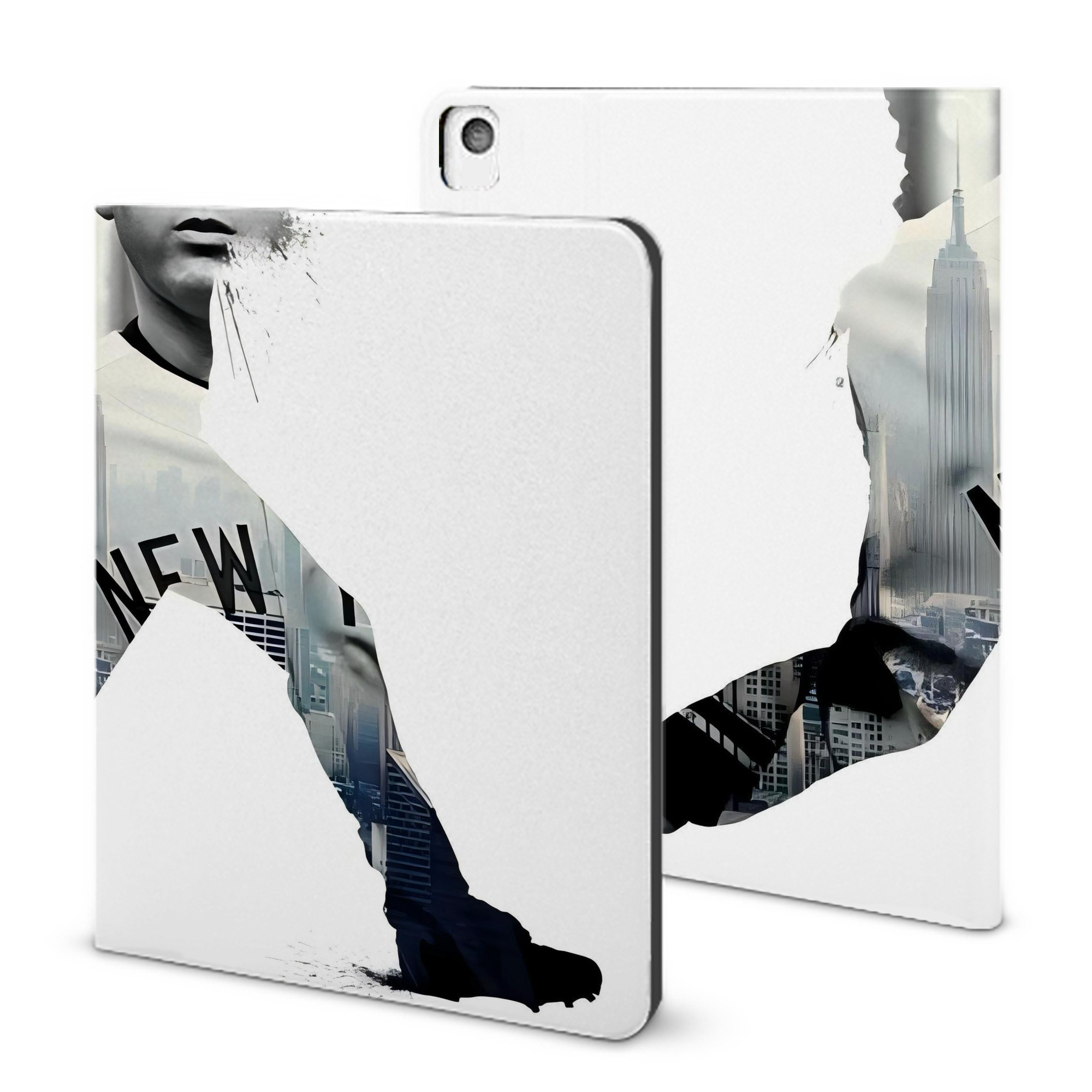 Derek Jeter 54 IPad Book-Style Case With Pencil Slot – Slim PU & TPU Cover – Full Protection, Precise Fit, Water & Scratch Resistant